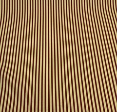 PREMIER PRINTS CARRIE STRIPE STRAWBERRY RED TAN FURNITURE FABRIC BY THE YARD