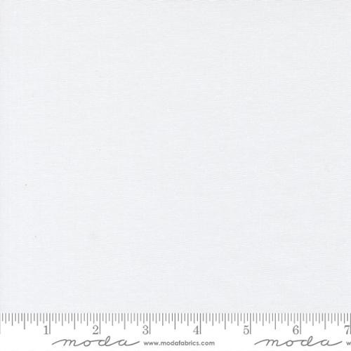 29″ Long Remnant BELLA Solid “White White” Moda Quilt Fabric