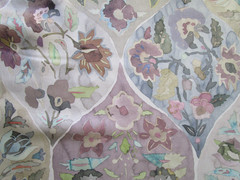 Etamine Paris Pastel Floral Print Fabric Cotton Or Blend 84″L x 60.50″W