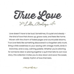 Moda TRUE LOVE Charm Pack, 100% Cotton 5-inch Precut Fabric Squares (42 pcs)