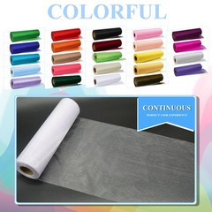 White Tulle Crystal Organza Fabric Rolls 12 Inch by 50 Yards (150 feet) Sheer…