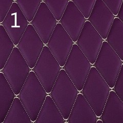 100x158cm Faux Leather Quilted PVC Fabric Car Interior Upholstery Mat