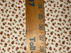 By 1/2 Yd Vintage Rose Daisy Small Print Cotton Fabric by Marcus Brown Orange