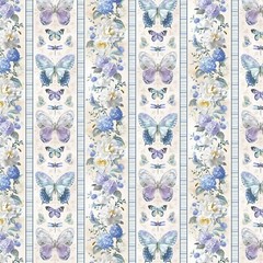 Morning Blooms Cream Stripes 44″ Wide Wilmington Prints Quilt Fabric