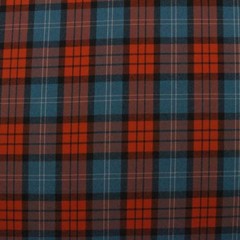 DESIGNER HERRINGBONE PLAID RUST RED BLUE FURNITURE APPAREL FABRIC BY YARD 57″W