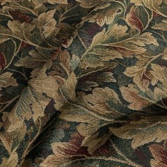 Burch Innsbruck Moss Green Leaf Design Upholstery Fabric