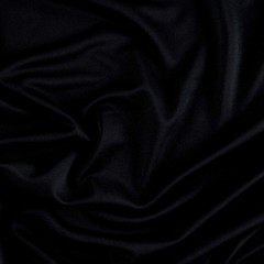Double Stretch Knit Solid Black, Fabric by the Cut Yard, Black