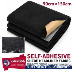 35″×60″ Black Suede Headliner Fabric Material Automotive/Home Replace/Repair/DIY