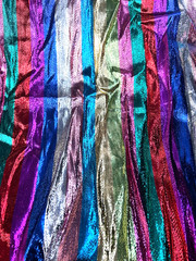 Multicolor Metallic Fabric By the Yard 40″ Wide