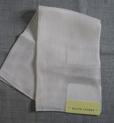 6 Ralph Lauren Fabric Remnants 24″x26″ Mostly Sheers Stripes Whites, Creams