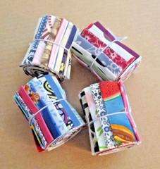 Cotton Fabric Strips, Jelly Roll Style. 60/pc. Lot 2 1/2″ Wide X 15″ Long.
