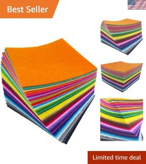 High Quality Acrylic Felt Sheets – 48 Assorted Colors for All-Level Crafters