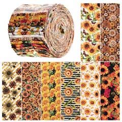 40pcs Jelly Roll Fabric Strips 100% Cotton Quilting Strips for Patchwork Sewing