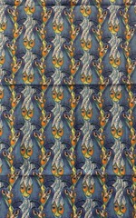Packed Peacocks Michelle Palmer For Springs Creative Products Fabric 36 x 44”