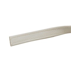 Sea Ray Boat Hidem 2128473 | Faux Leather White 5/8 x 1/8 Inch (YD)