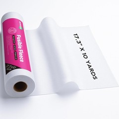 KOVIEDE Fusible Fleece Interfacing, 17.3″ x 10 Medium-Light – 1MM, White