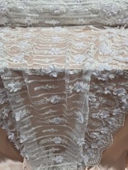 White 3d Lace Fabric Sold By The Yard 3d Floral Beaded Lace Wedding Dress Bridal