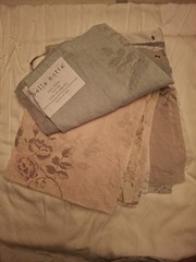 Bella Notte 13 Swatches 8×10 Emma 100% Linen Patterned Floral Washable…