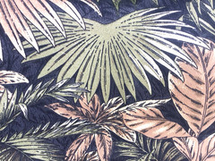 Tommy Bahama Outdoor Palm Fabric Tropical Leaf Brown Green Black 2 Yard Lot
