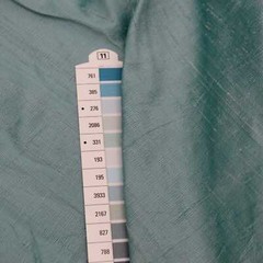 100% Pure Silk Dupioni – Aqua Mist Blue