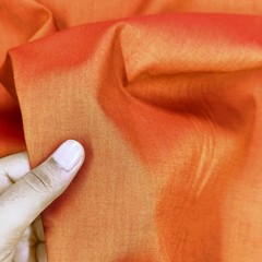 Orange Oxford Cotton Fabric by Yard Dual Tone Sewing Quilting Upholstery Textile