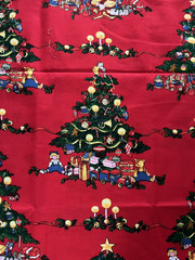 2 Yards 44″ Wide Christmas Tree Fabric By Nicole DeLeon For Alexander Henry