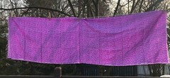 VINTAGE CONCORD FABRIC Purple Silky Acetate 2 yards Geometric Abstract Boho