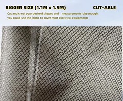 Faraday Fabric Nickel Copper Military Grade Blocking Cloth 43.3″x59″ – Materi…