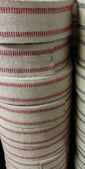 RED LINE JUTE WEBBING HEAVY WEIGHT UPHOLSTERY by the yard
