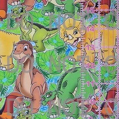 Custom 100% Cotton Woven Fabric The Land Before Time Movie By the 1/4 Yard 9×56