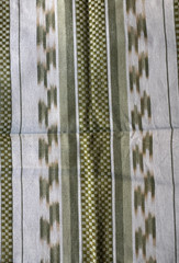 Lee Jofa Alexandra Ikat Leaf Designer Fabric Remnant 24 x 24″