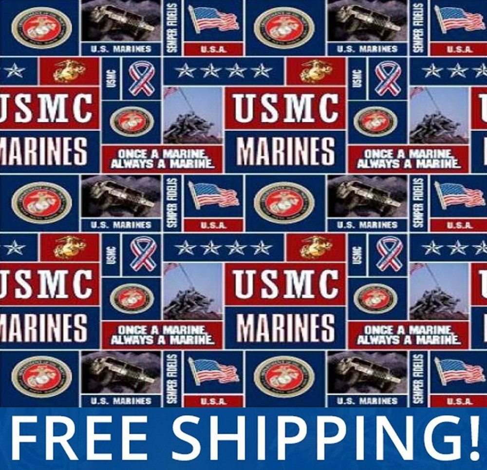 United States Marine Corps Fleece Fabric – $$ Buy More – Save More $$ – #1099