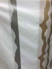 P Kaufmann Geoscape Stripe White Gold 118′ double width Fabric By the yard