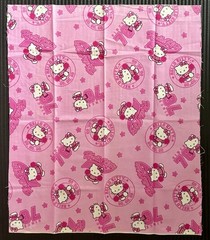 VTG Hello Kitty Sanrio Cheerleader on Pink – 18.5” x 22” Piece