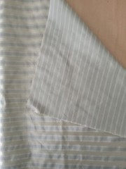 Silk Taffeta Striped Fabric Remnants/Scraps 2 Pieces