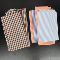 Vintage Gingham Primitive Stripe Checked Doll Quilt Craft Fabric Lot