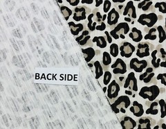 PREMIER PRINTS GOBI BEIGE BLACK LEOPARD SPOTS MULTIUSE FABRIC BY THE YARD 54″W