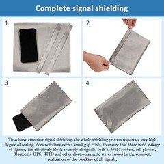 Faraday Fabric 43” x 98” Emf Protection Fabric, Military Grade RFID Shielding