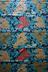 VNTG 1970s? Brunschwig & Fils Glazed Camborne? Chintz Sample Gold Black 24″x51″