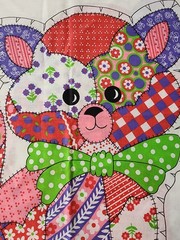 VTG Calico Cat Cut & Sew Pillow Patchwork Kitty Sewing Panel Doll Calpurnia