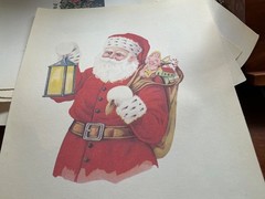 Milliken Printed Treasures old Christmas cards Images on Puma Cotton Fabric