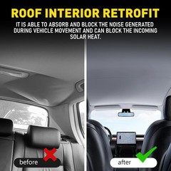 Gray Headliner Fabric w/ Foam Backing for Car Ceiling Fabric Repair Upholstery