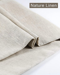 39 X 55 Inch Natural Pure 100% Linen Fabric, Plain Solid Colour Linen Fabric Clo