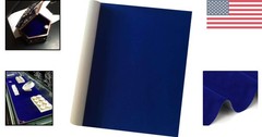 Versatile Blue Velvet Flocking Liner 17.7″ x 117″ for Elegant Jewelry Storage