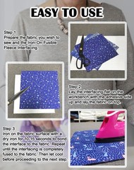 Fusible Fleece Interfacing, One-Sided Loft for Heavy weight