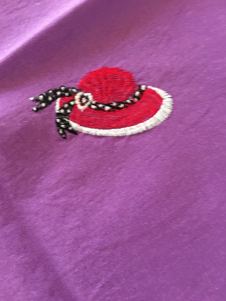 Red Hat Material Purple With Red Hats