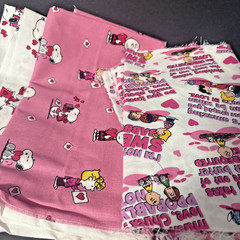 Snoopy Fabric Grab Bag: Valentine’s Day Lot 1.14 pounds: See description