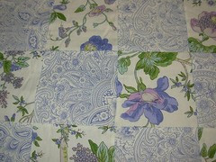 9 YDS~FLORAL PATCHWORK~100% COTTON DRAPERY UPHOLSTERY FABRIC FOR LESS
