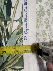 Cyrus Clark Co Wisteria Teflon Fabric By The Yd Floral 56″ W 1988 Vintage