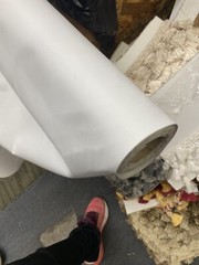 56” Wide Blackout Drapery Lining Fabric White Sold by The Yard
